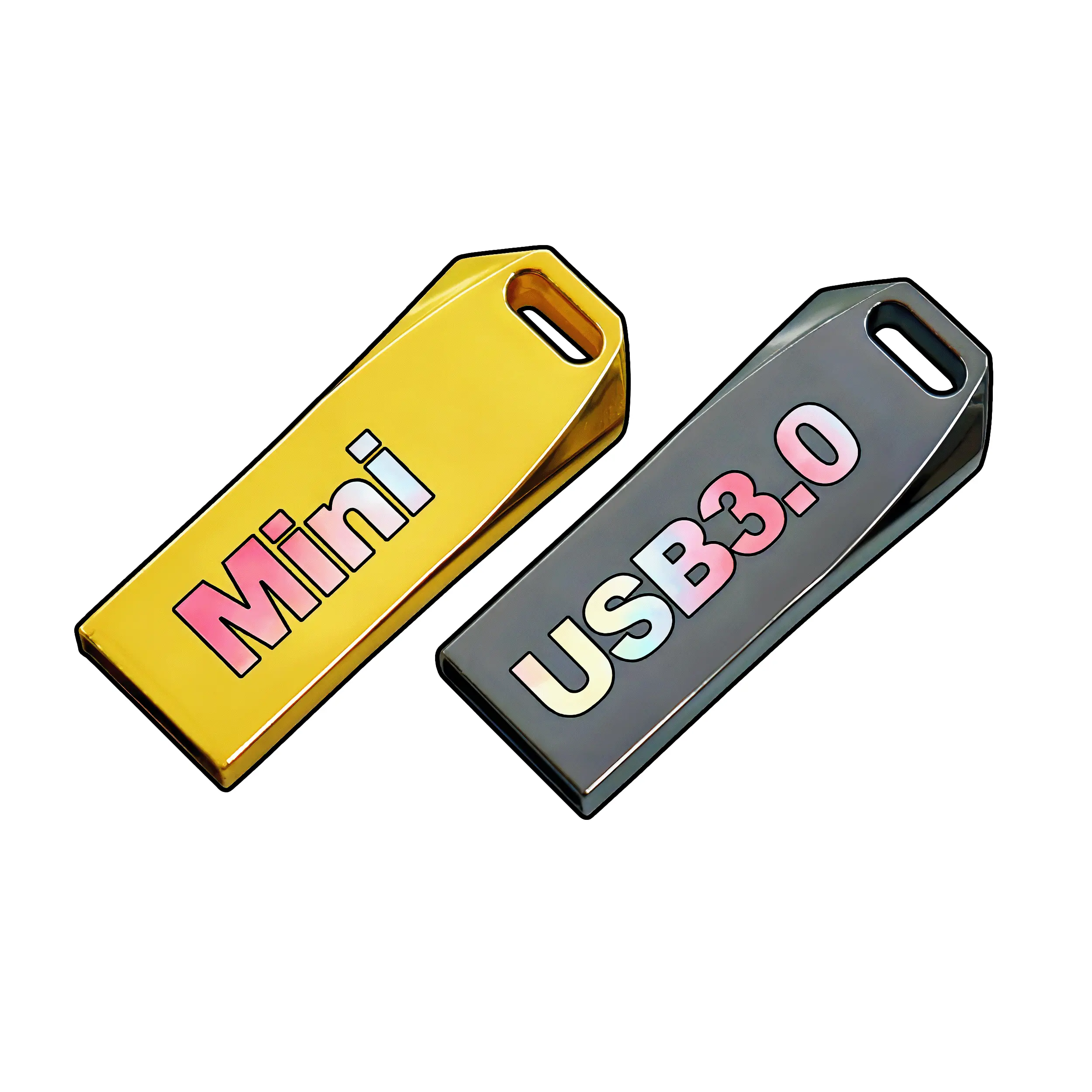 אבטחת USKY התאמה אישית 4GB סוג-C 128GB 8GB USB 2.0 עור USB 3.0 צ'יאווטה מתנת חתונה 4in1 כונן הבזק USB 512GB