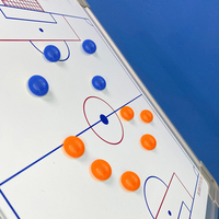 Tableau d'entraînement tactique magnétique de football pliable mural pour coach, compétition et entraînement, avec tableau de stratégie et de jeu