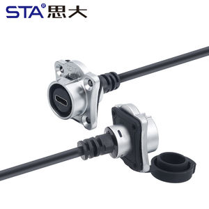 IP67 étanche M16 LP16 Type C adaptateur mâle <span class=keywords><strong>femelle</strong></span> prises prise montage sur panneau connecteur d'aviation industrielle - Product Image 2