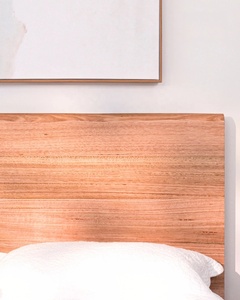 Cama de Madera <span class=keywords><strong>Natural</strong></span> de Lujo Más Vendida con Cabecero de Nogal, Cama de Plataforma de Madera Maciza, Cama <span class=keywords><strong>Flotante</strong></span> para Dormitorio, Hotel o Villa - Product Image 2