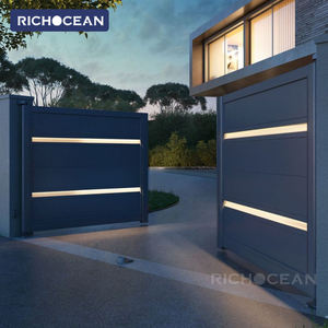 RICHOCEAN 2025 más nuevo arte de aluminio Villa patio casa eléctrica puerta abatible puerta grande de lujo para residencia - Product Image 1