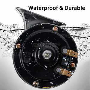 2x Klaxon de voiture universel 800DB, klaxon électrique 12V, klaxon de train en forme d'escargot, klaxon étanche, sirène pour moto, voiture, camion, SUV, bateau - Product Image 2