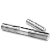 Double End Stud Bolt Stainless Steel 304 A2-70 DIN 976 M6-M24 Right Hand Threaded Rod for Flange Machinery OEM Factory Made