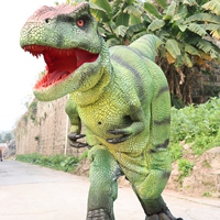 Costume de dinosaure animatronique taille adulte, portable, en silicone et acier, pour les défilés des parcs d'attractions - Personnalisable par Soul Dinosaur