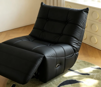 Canapé Caterpillar de luxe VOXHOME, inclinable électrique capitonné, pivotant, avec commande vocale USB, 2 options de cuir, meubles de salon