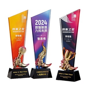 Trofeo de Cristal con Forma de Estrella, Personalizable para Empleados, Eventos Empresariales, Competiciones Deportivas, Ceremonias de Premiación - Product Image 5