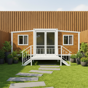 บ้านคอนเทนเนอร์ขยายได้ 40 ฟุต แบบปีกคู่ ห้องกิจกรรมพับได้ บ้านเคลื่อนที่แบบเร็ว ห้องพักแบบขยายได้สองด้าน - Product Image 1