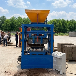 Machine semi-automatique de fabrication de blocs de béton pour pavés en béton massif creux autobloquants bibo QTJ4-24 - Product Image 1