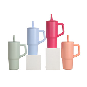 Stainless Steel Tumbler With Handle 20Oz <b>Insulated</b> Travel <b>Mug</b> For Outdoor Use - Product Image 2