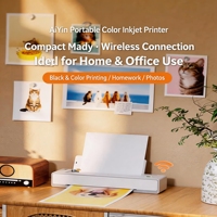 Impresora Portátil Recargable de 2400*4800 DPI con Carga USB C, Impresora Inalámbrica para Trabajo de Campo y Uso en Exteriores