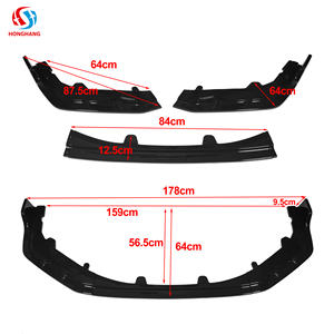 Pièces détachées automobiles Sport Avant Plastique Splitter Plastique Marque Pour Toyota Corolla Accessoires 2019 2020 2021 2022 2023 - Product Image 2