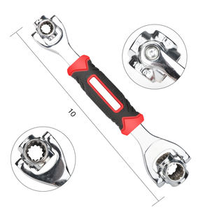 Llave Inglesa de Acero al Carbono 52 1, Cabeza Giratoria de 360 Grados, Mango de Goma Universal, Herramienta Multifunción para Reparación de Bicicletas en el Hogar, <span class=keywords><strong>Caja</strong></span> OEM - Product Image 1