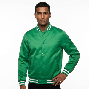 Veste en satin de haute qualité pour garçons, vêtements d'hiver, veste de sport personnalisable - Product Image 1