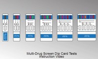 Premier signe populaire urine drogue d'abus Dipcard Test avec approbation CE