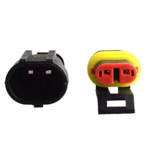 2 Pin yollu AMP süper mühür su geçirmez araba 2 P elektrik teli için su geçirmez konnektör konnektör fişi - Product Image 6