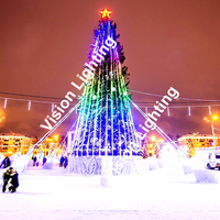 3D Fold WS2811 programa Navidad paisaje usar píxeles decoración al aire libre RGB iluminado motivo árbol Luz