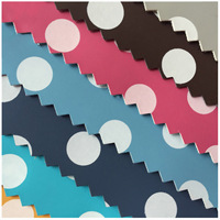 Bangladesh personnalisé écologique motif diamant/motif à pois/motif boule tissu Non tissé cuir synthétique pour la fabrication de sacs