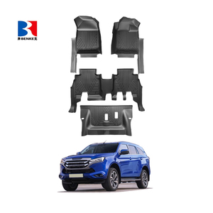 wholesale Factory Custom 5D TPE <b>Rubber</b> Eco-friendly Waterproof Anti Slip 5D Car <b>Floor</b> Mats 4 Pieces for ISUZU MUX 2021 - Product Image 3