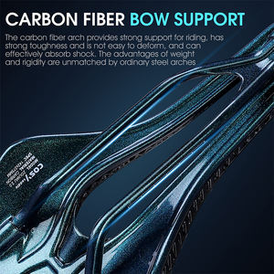 WEST BIKING-asiento de fibra de carbono para bicicleta, sillín ultraligero con estampado 3D - Product Image 4