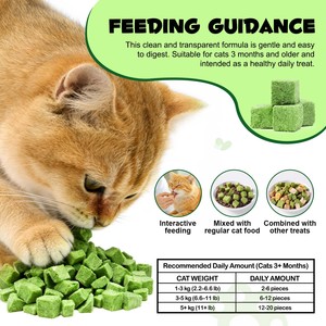 Oimmal - Snacks de Hierba Gatera para Gatos, Control de Bolas de Pelo, Salud Bucal, Natural, Orgánico, Fresco, Liofilizado, al por Mayor - Product Image 5