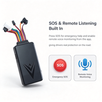 Traceur GPS 4G intelligent pour flotte d'entreprise GAR405 avec coupure de carburant à distance, alarme SOS et surveillance vocale