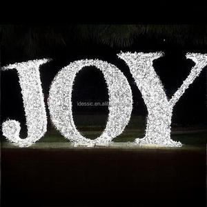 Enseigne LED lumineuse de Noël pour l'extérieur, lettres de Noël pour l'éclairage paysager commercial - Product Image 6