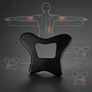 Nuovo Strumento Massaggio Gua Sha in Pietra Bian Nera Naturale 2026 per Raschiatura Completa del Corpo, <span class=keywords><strong>Schiena</strong></span>, Collo, Viso, Gambe, Drenaggio Linfatico con Funzione Musicale - Product Image 5