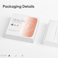 JCVital V1, Pulsera Inteligente sin Pantalla con Monitor de Ritmo Cardíaco, Resistente al Agua IP68, con SDK API, Patentada por la FCC