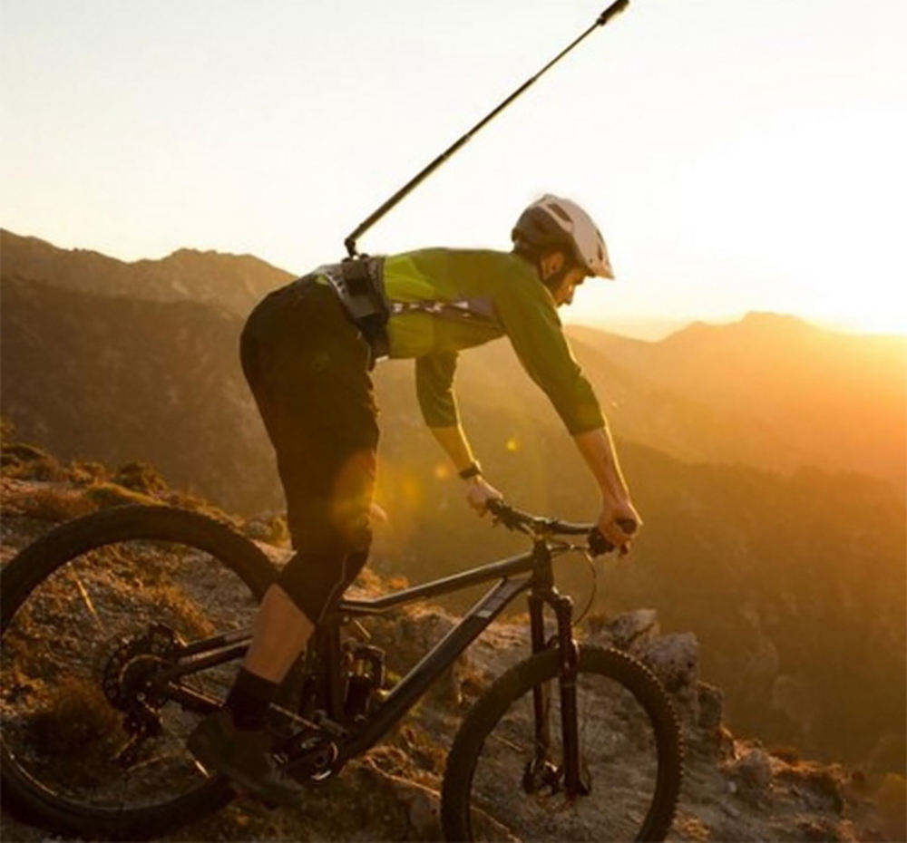 Hongdak 1.5m Carbon Fiber Extension Telescopic Stick Invisible Selfie Stick for Insta360 Action Sports Camera Accessories