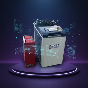 Machine de <span class=keywords><strong>nettoyage</strong></span> au laser à fibre refroidie par eau portative de 1500 W, qualité industrielle, écologique, facile à utiliser, aluminium, pierre - Product Image 3