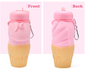 Bouteille d'eau pliable licorne pour enfants, Certification alimentaire sans BPA, <span class=keywords><strong>de</strong></span> qualité supérieure 1 pièce - Product Image 5
