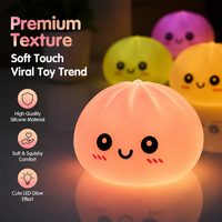 Balles anti-stress mignonnes pour enfants et adultes, en TPR durable, avec paillettes, fantômes, Bao Bun, phosphorescentes, Halloween, Squishy en forme de boulette