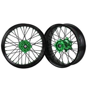 Ruedas Supermoto de Aluminio CNC de 17 Pulgadas para Kawasaki KX250F 450F 2006-2023, Llantas de Motocicleta Todoterreno con Color Personalizado - Product Image 3