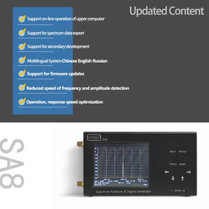 Analyseur RF HTOOL SA8 35-6200MHz, Générateur de Signal Portable, Recherche Rapide par Balayage, Débogage 6G/Wi-Fi 6E, Personnalisable, Portable 6G S - Product Image 2