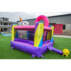 ปราสาทเป่าลมสำหรับเด็กบ้านเด้งปราสาทเป่าลมพร้อมสไลเดอร์ - Product Image 3