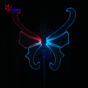 Ailes de papillon en fibre optique lumineuses pour adulte, accessoire de danse, festival de musique, rave, spectacle, Nouvel An, fête sur la plage, <span class=keywords><strong>costume</strong></span> de scène - Product Image 4