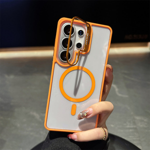 เคสแม่เหล็กขาตั้งกล้องแบบใสสำหรับโทรศัพท์ซัมซุง S26, เคสโทรศัพท์แม่เหล็กขาตั้งกล้องแบบ S23 S24 S25เป็นพิเศษฝาครอบหลังแบบด้าน - Product Image 3