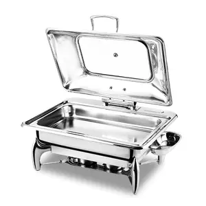 Commercial outdoor buffet cabinet 9l chaffing dish set stainless steel keep food hot catering