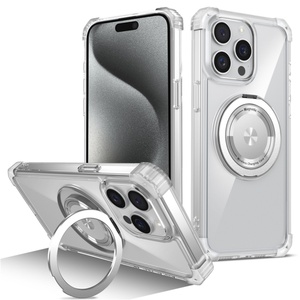 เคสโทรศัพท์กันกระแทกแบบใส หมุนได้ พร้อมแม่เหล็กดูดติดแน่น ป้องกันการตก สำหรับ iPhone 14 15 Pro Max 13 14 16 Plus - Product Image 3