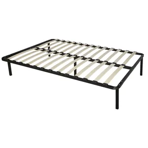 Двухместный размер стальной каркас кровати KD DJ-PK05 железная двуспальная кровать дизайн