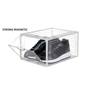 Boîte en acrylique, vitrine transparente anti-poussière pour collections de chaussures, casquettes de baseball, organisateur de chapeaux - Product Image 4