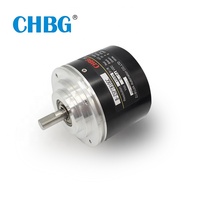 CHBG - Moteur servo électrique à arbre plein avec encodeur optique incrémental, diamètre extérieur 78 mm, diamètre d'axe 10 mm, IP67