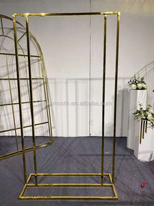 लक्जरी शादी पृष्ठभूमि ब्राइडल शावर आपका स्वागत बोर्ड खड़े हो जाओ सोने स्टेनलेस स्टील आर्क फ़्रेम - Product Image 2