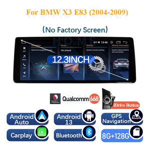 Autoradio stéréo pour <span class=keywords><strong>console</strong></span> centrale pour BMW X3 E83 2004-2009 Android 13 12.3'' Carplay AndroidAuto Mirrorlink GPS Navigation - Product Image 6