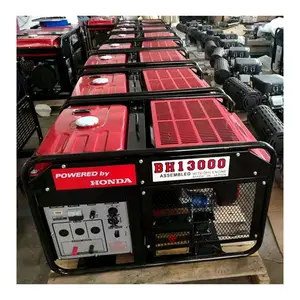 Portable Petrol motor inverter electric power two cylinders 7kw 8kw 12kw 10kw gasoline generator set for Honda engine