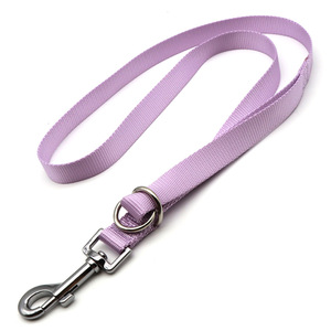 Conjunto de Correa y Collar para perro, equipo de entrenamiento ajustable de nailon de colores macarrón suave con anillo en D doble, traje para mascotas a juego - Product Image 4