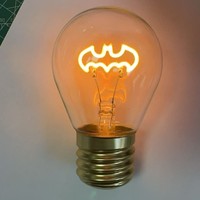 Ampoule LED portable rechargeable A68 en forme de chauve-souris et citrouille pour Halloween, veilleuse LED avec port de charge USB, ampoule E40 pour décoration