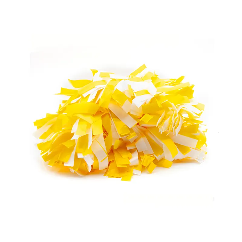 Beste Qualität Multi Farbe Mini Cheer Kunststoff Pom Poms Griff Kunststoff Cheer Poms