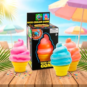 Jouet Squishy en forme de cornet de glace à remontée lente, doux, parfumé, sensoriel, anti-stress, cadeau pour enfants et adolescents - Product Image 6