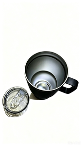 Borraccia Termica Portatile in Acciaio Inossidabile 900ml con Manico e Coperchio, Isolamento Termico Oltre 24 Ore, Design Minimalista, Sicura per Acqua Bollente, Ideale per Viaggi - Product Image 4